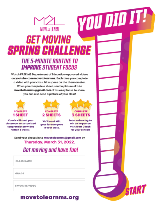 Move To Learn Spring Challenge